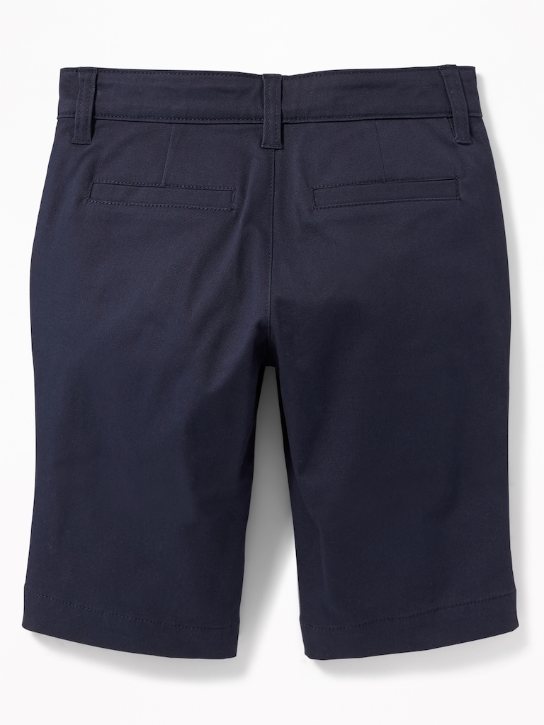 Uniform Skinny Twill Bermudas for Girls