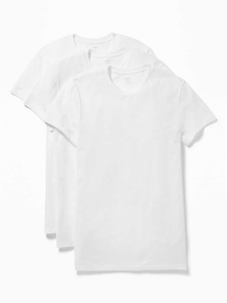Go-Dry Crew-Neck T-Shirts 3-Pack