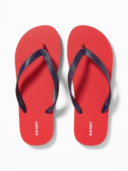 cheap red flip flops