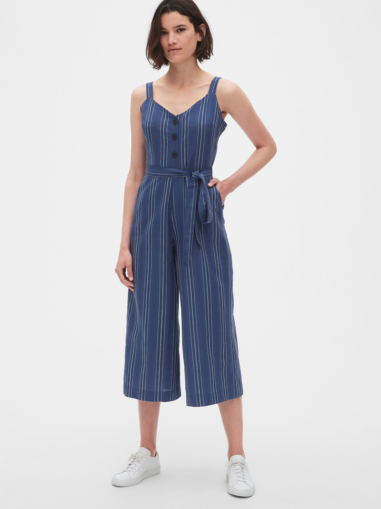 gap linen jumpsuit