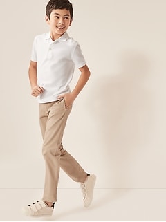 white polo with khakis