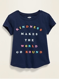 Toddler Girls Tee Shirt t Graphic Black 2t 3t 4t New With Clearance