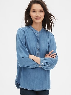 gap denim shirt womens