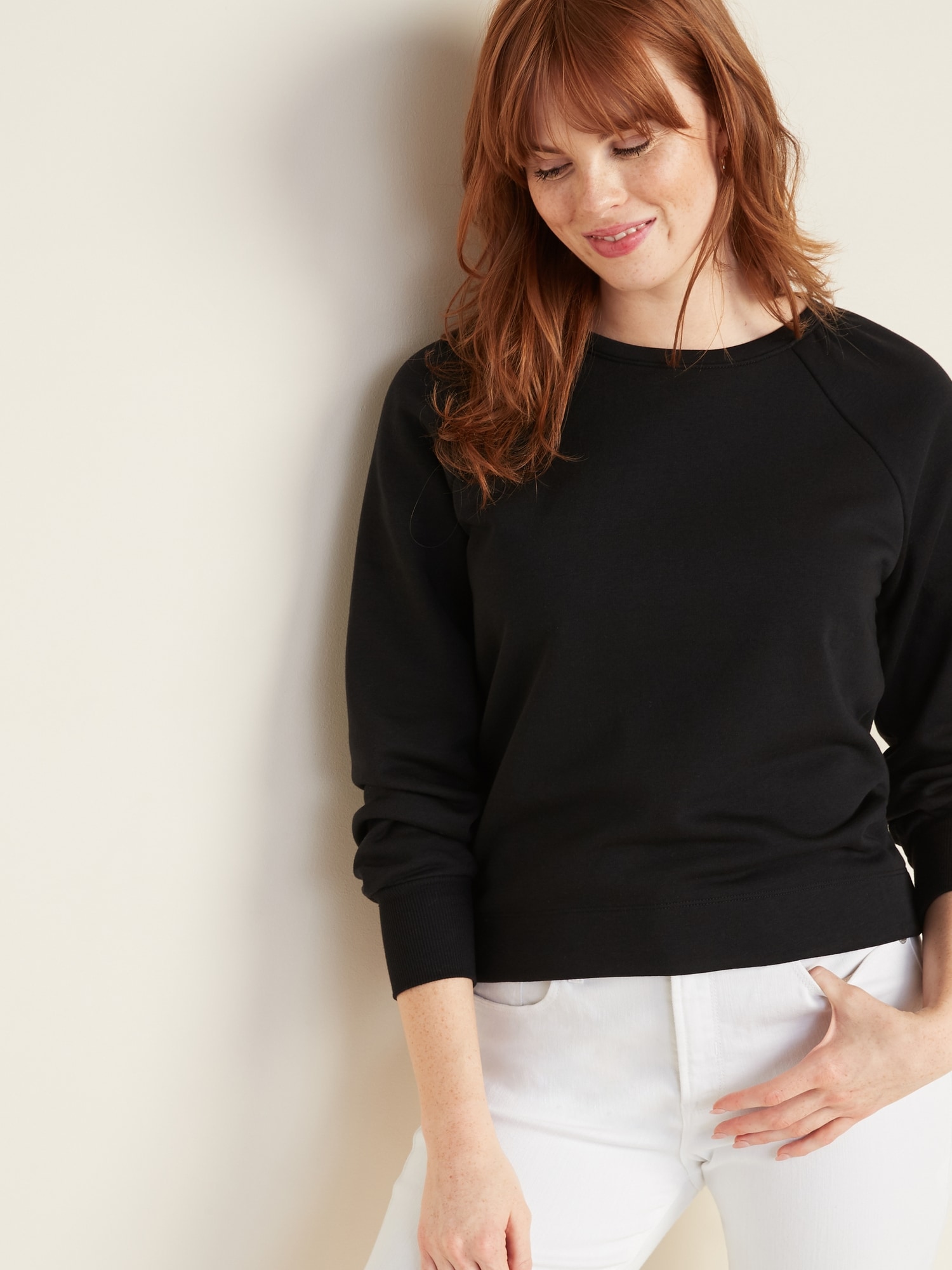 relaxed french terry sweatshirt old navy