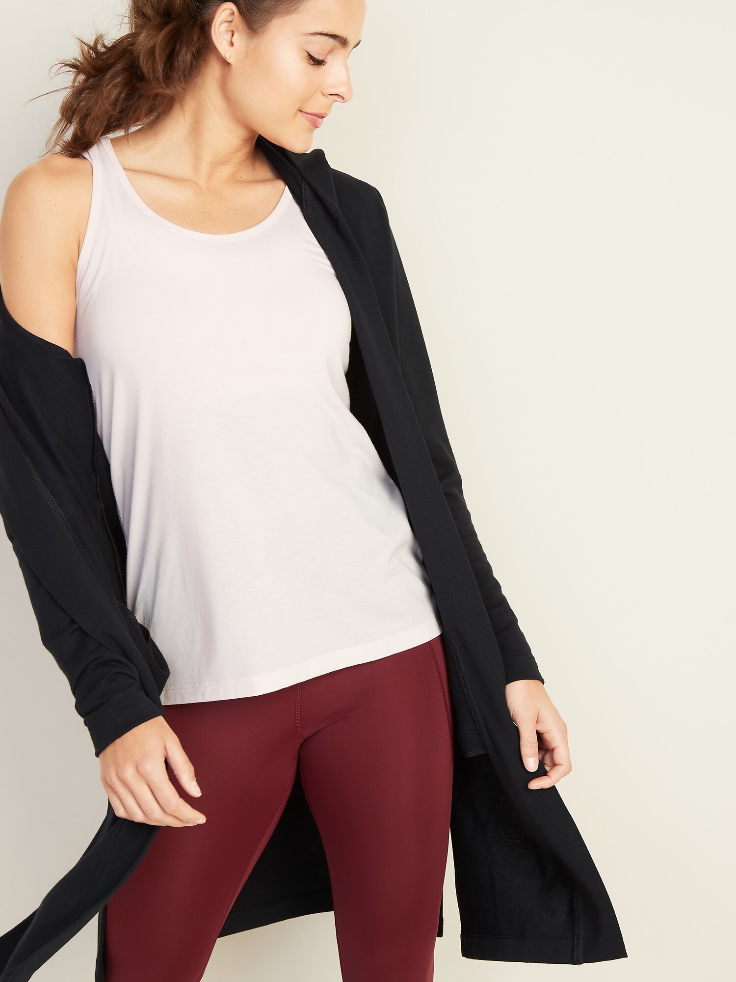 open front hoodie women's