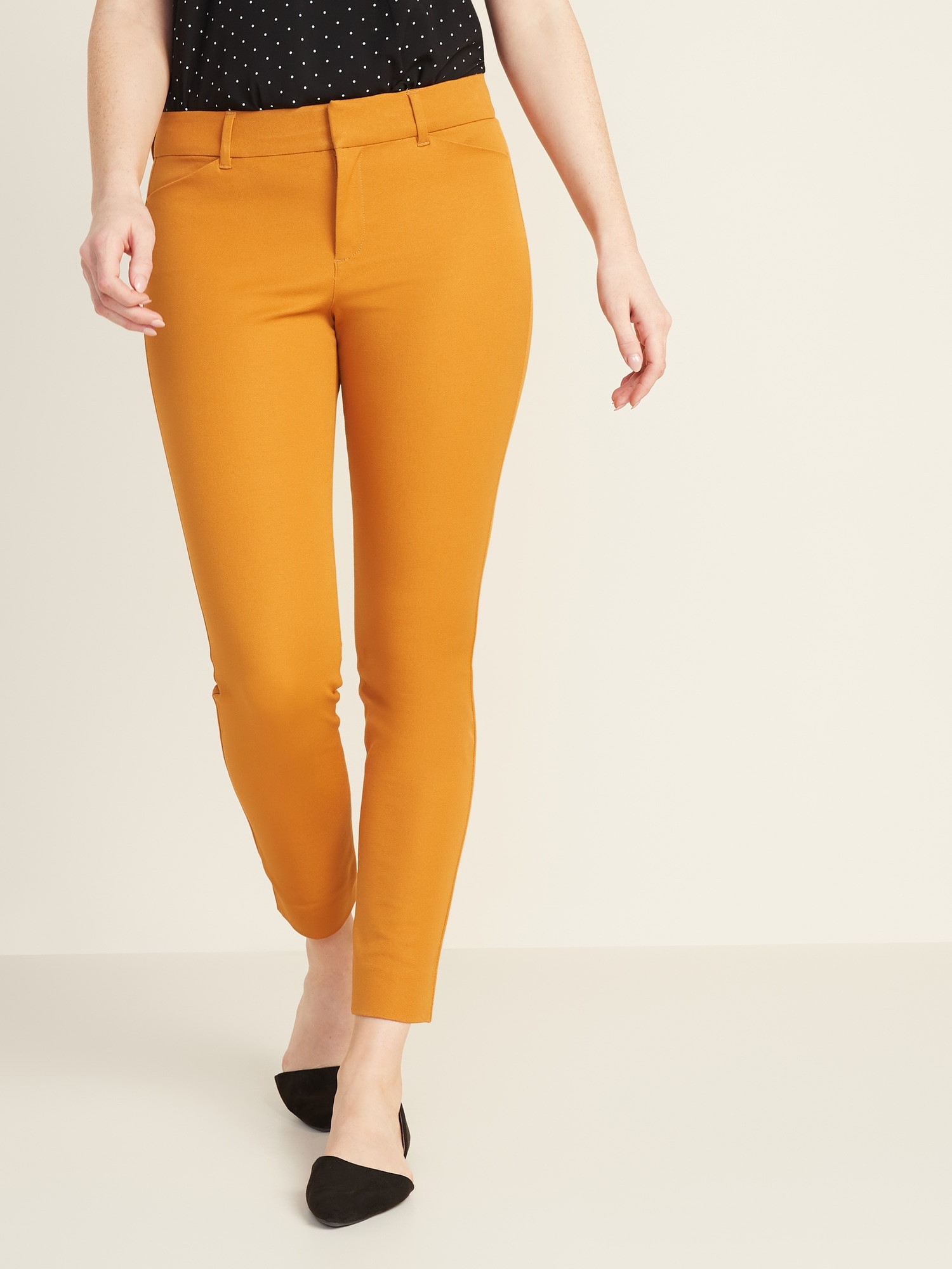 mustard pants old navy