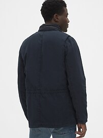 gap military jacket with hidden hood