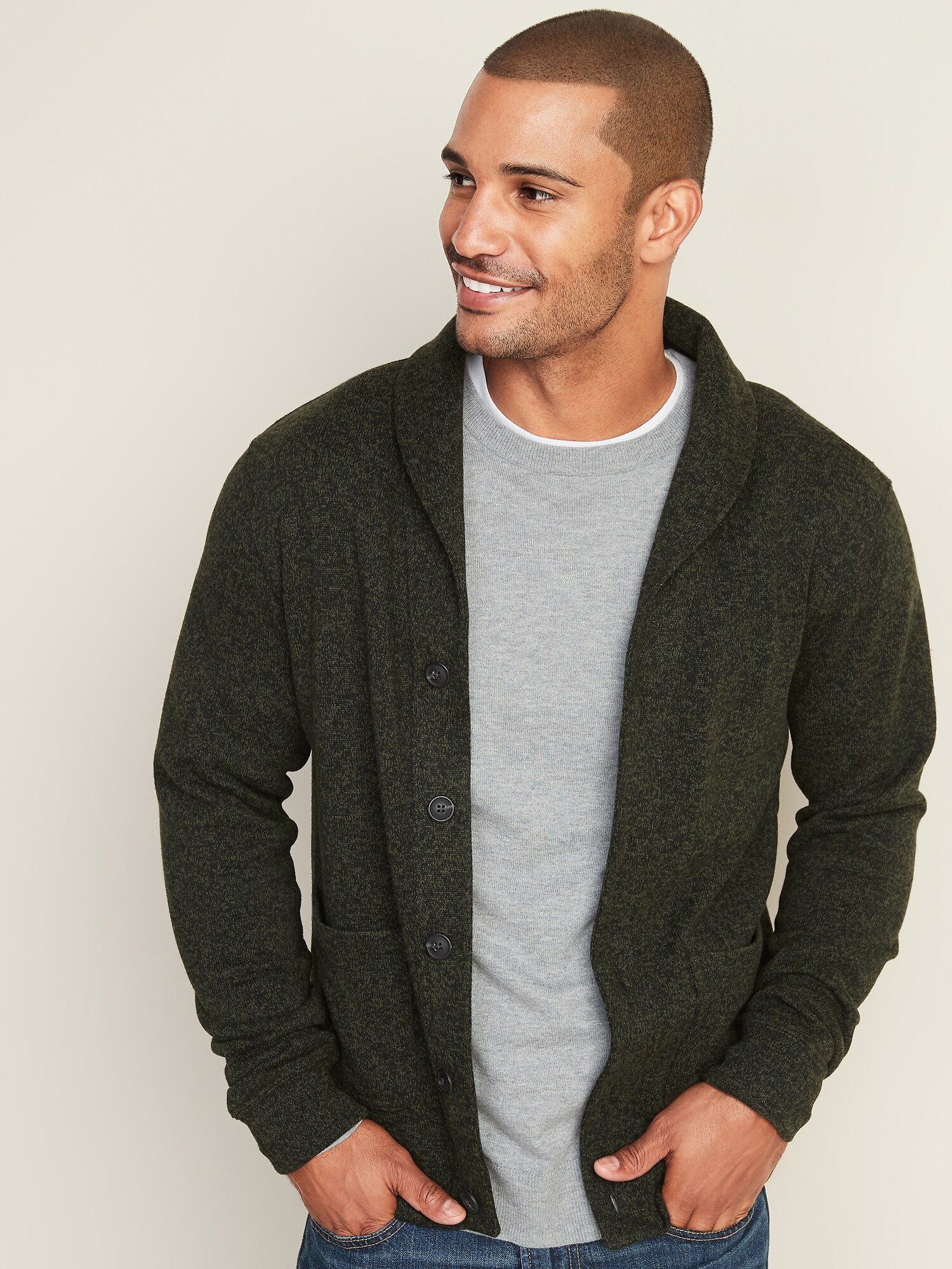 gap navy cardigan