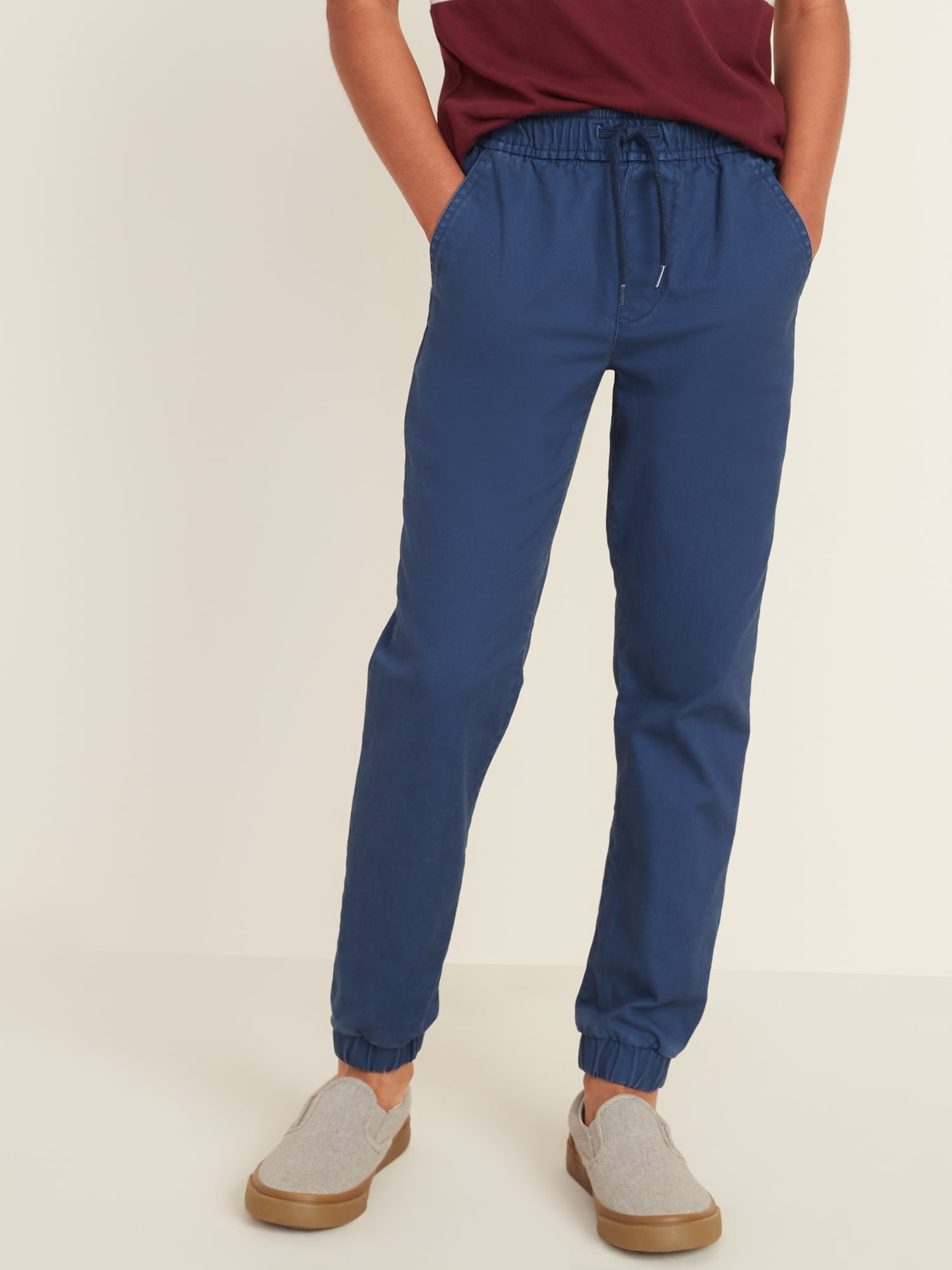 old navy twill joggers