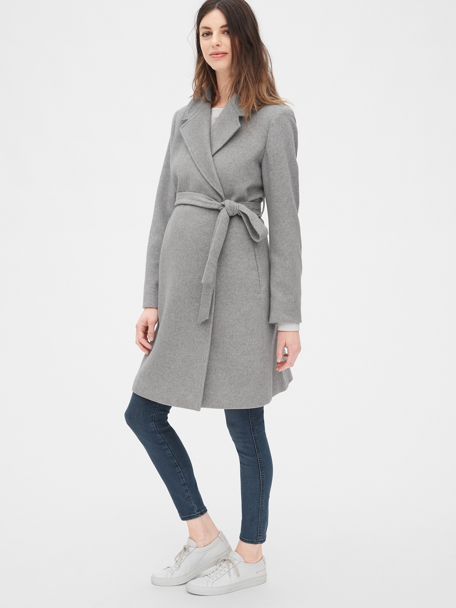 wool blend coat gap