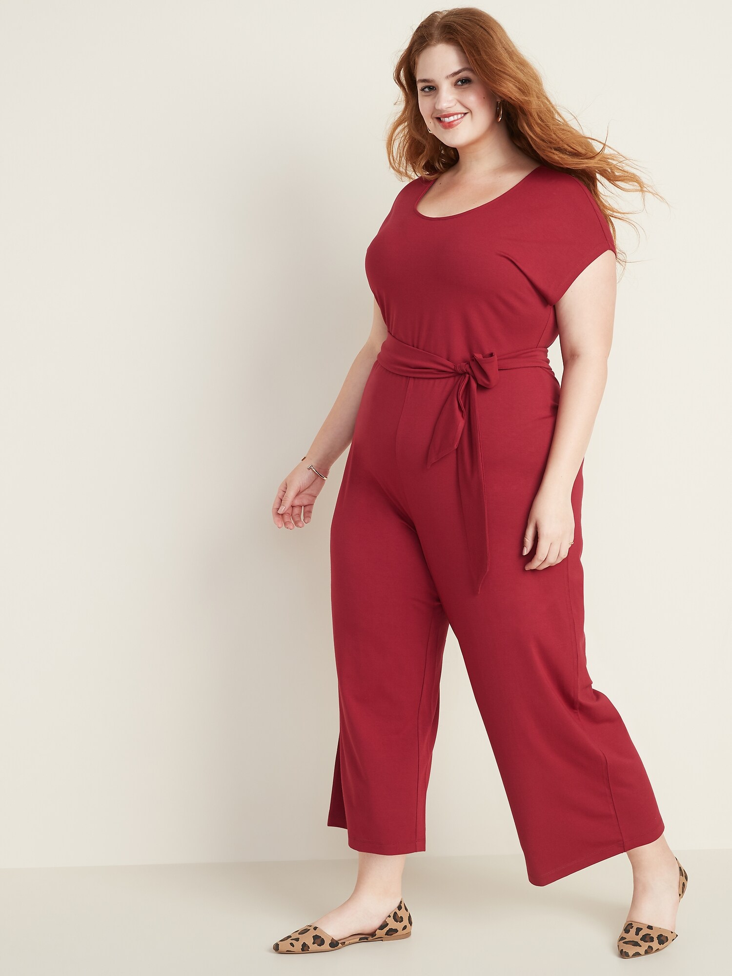 plus size jersey jumpsuit