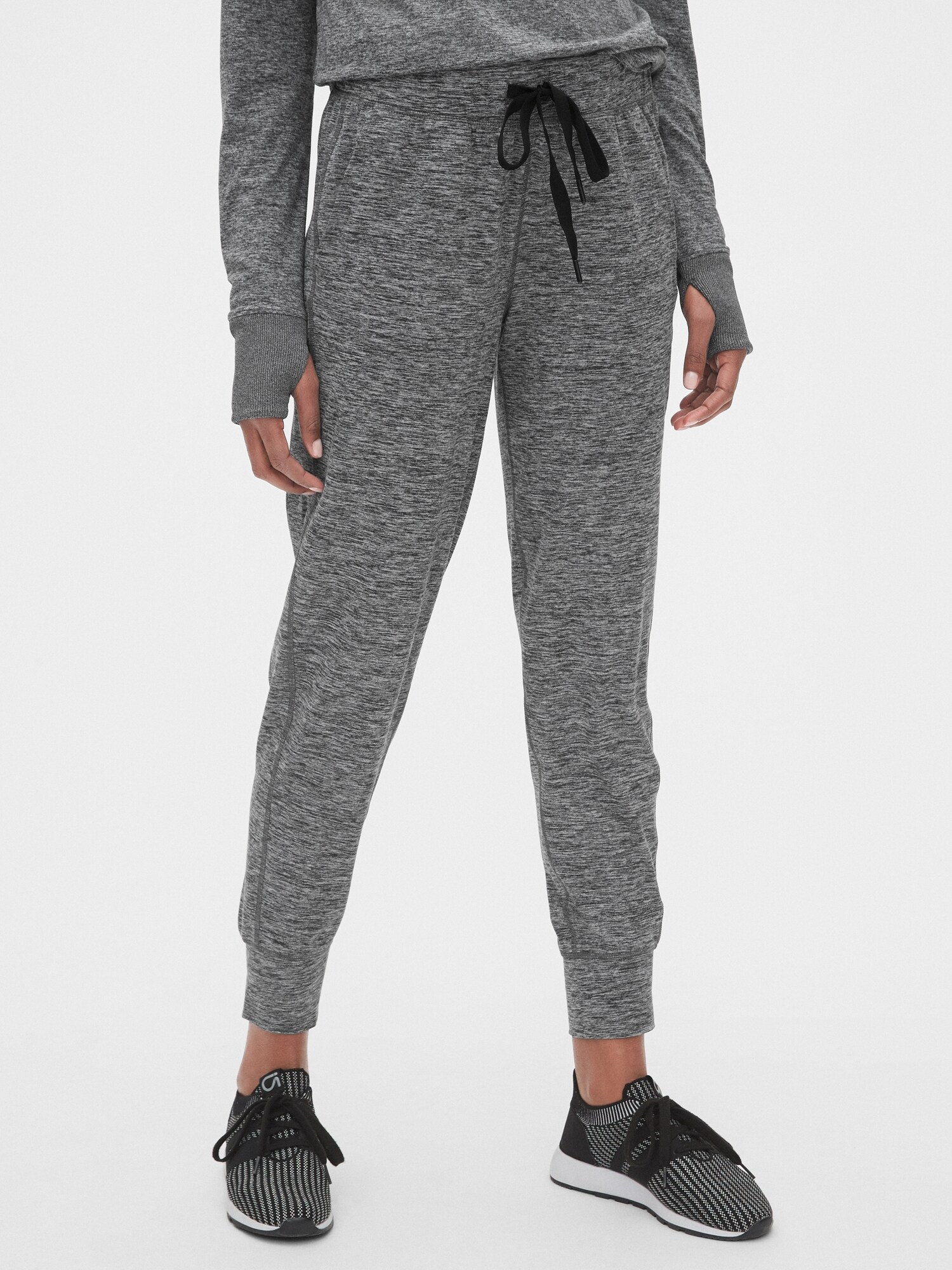 gapfit brushed tech jersey joggers