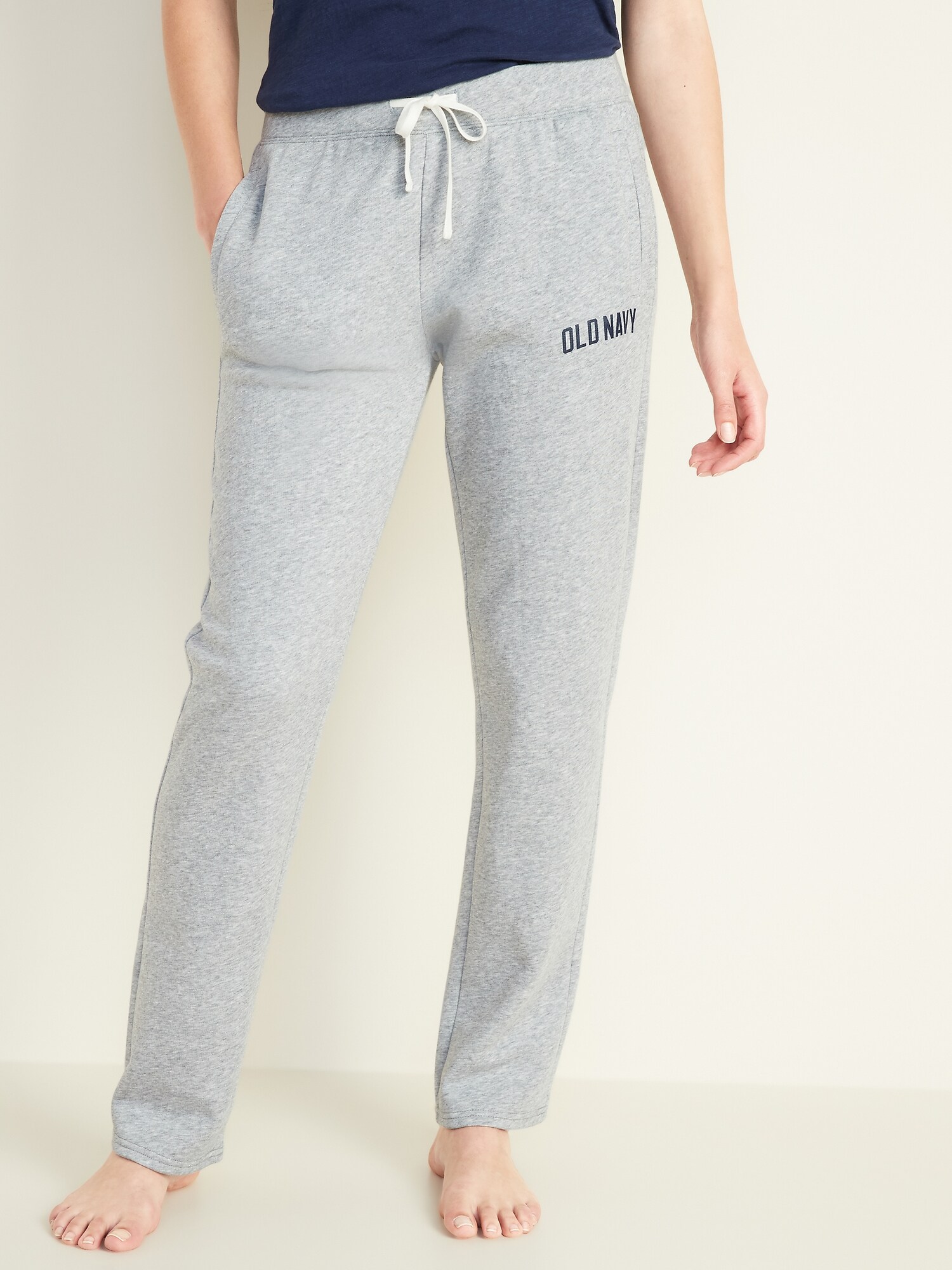 Logo-Graphic French-Terry Lounge Pants for Women