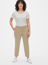 gap slim city crop pants