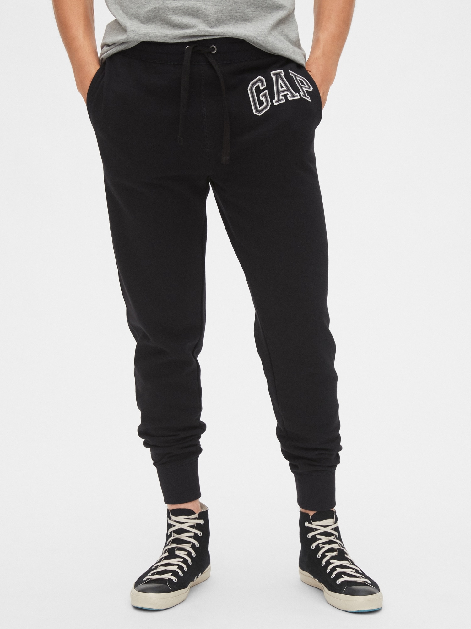 gap logo joggers