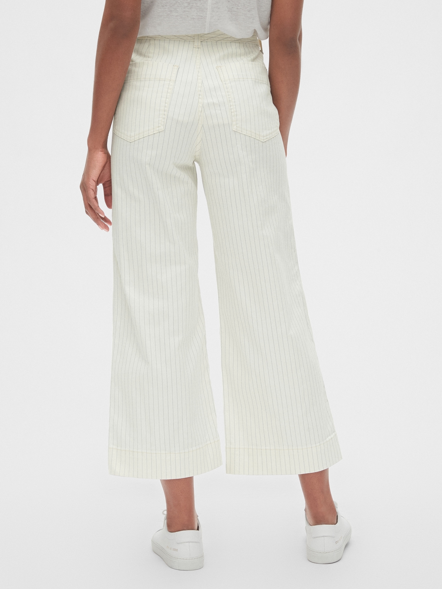 gap high rise wide leg crop jeans