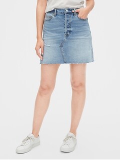 gap jean skirt