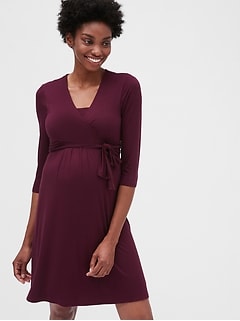 gap maternity wrap dress