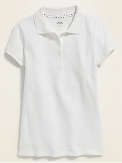 old navy womens white polo shirts