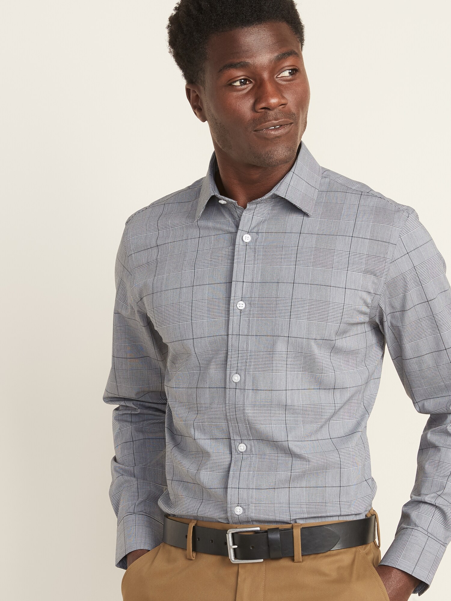 old navy signature non iron slim