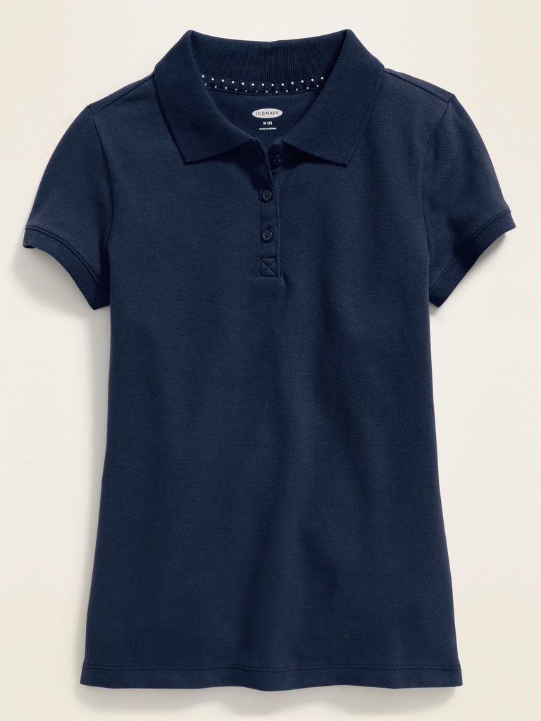 Uniform Pique Polo Shirt for Girls