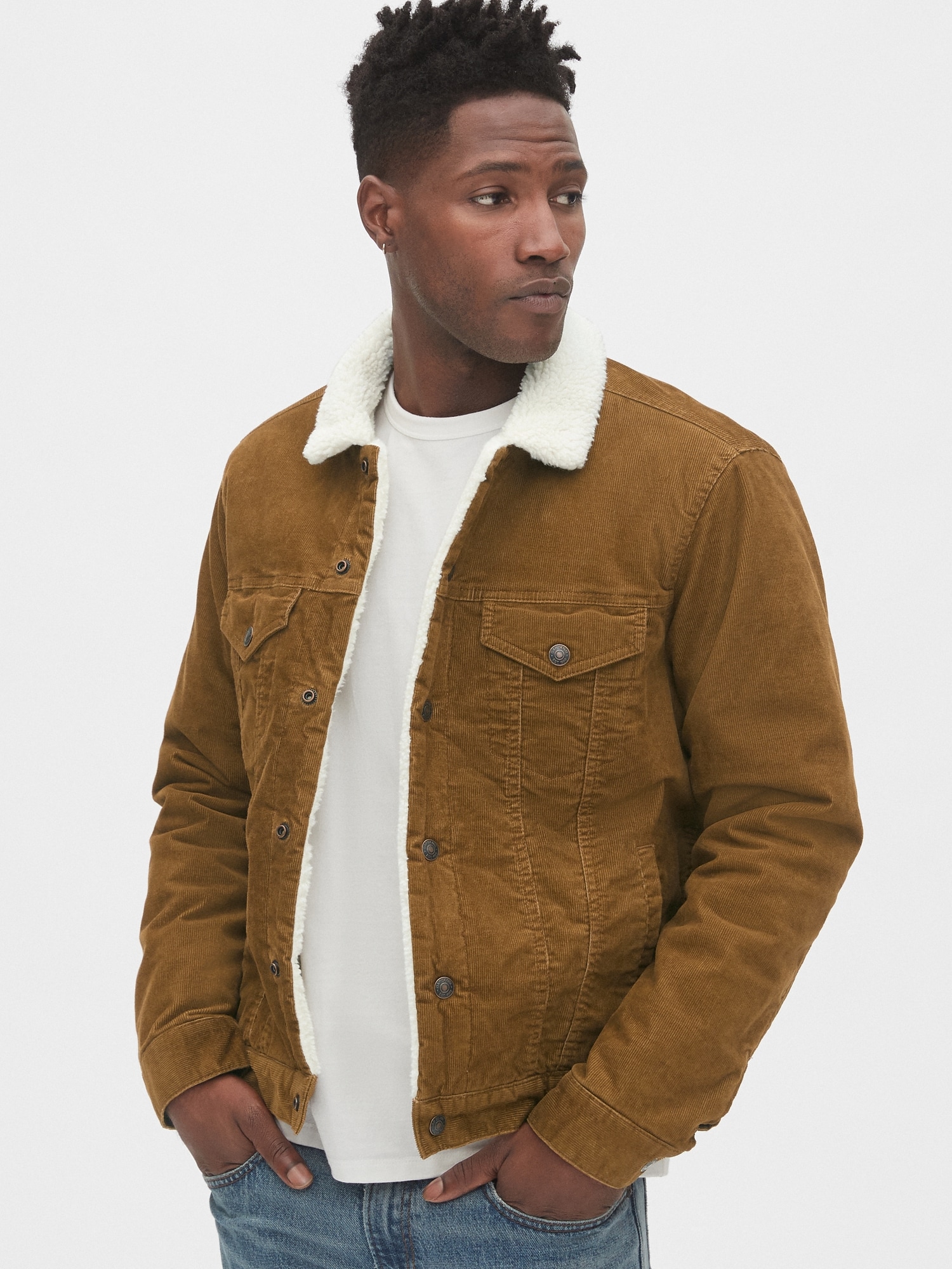 corduroy jacket with sherpa lining
