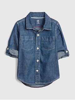 little boys denim shirt