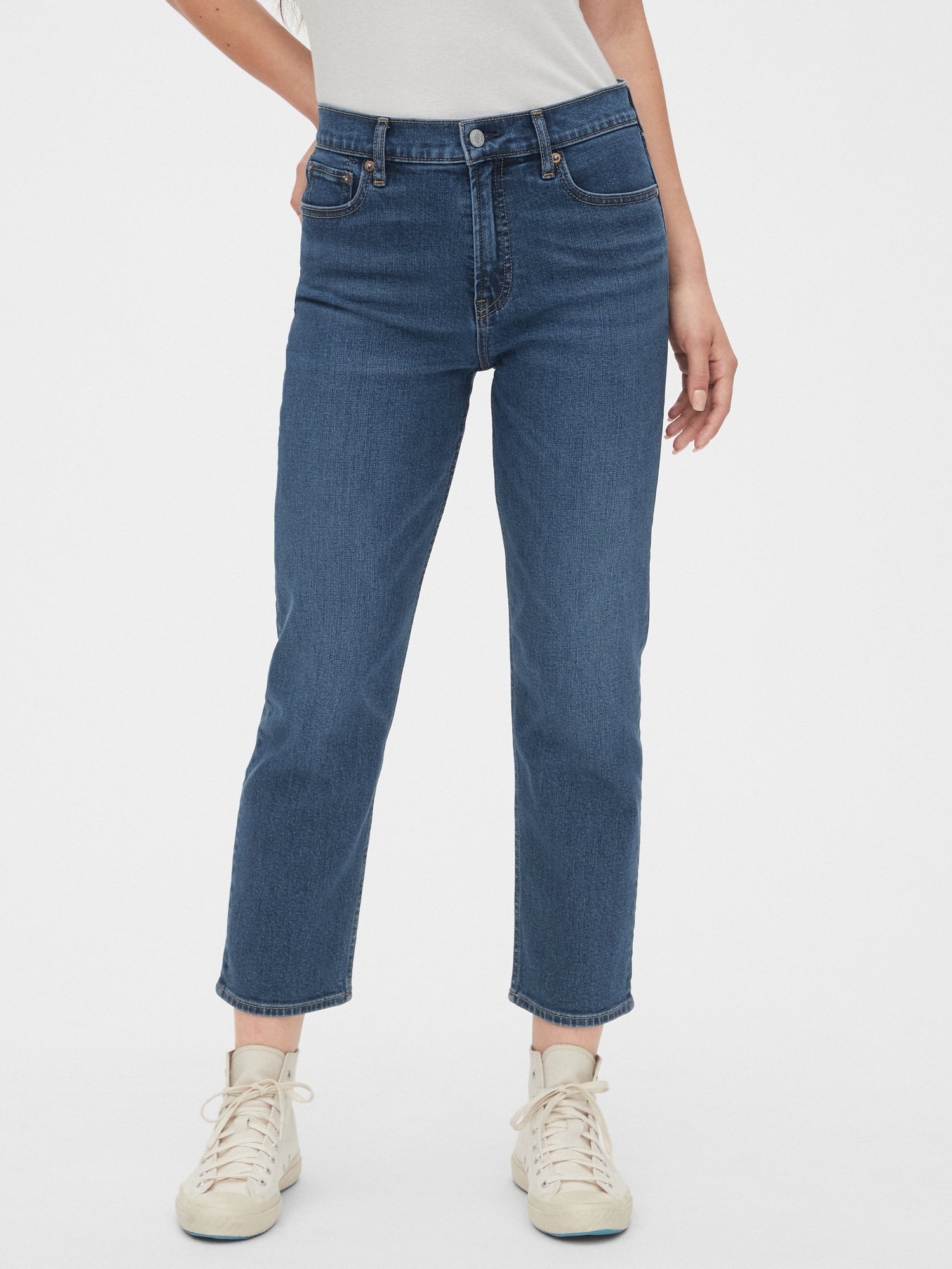 gap 1969 white jeans