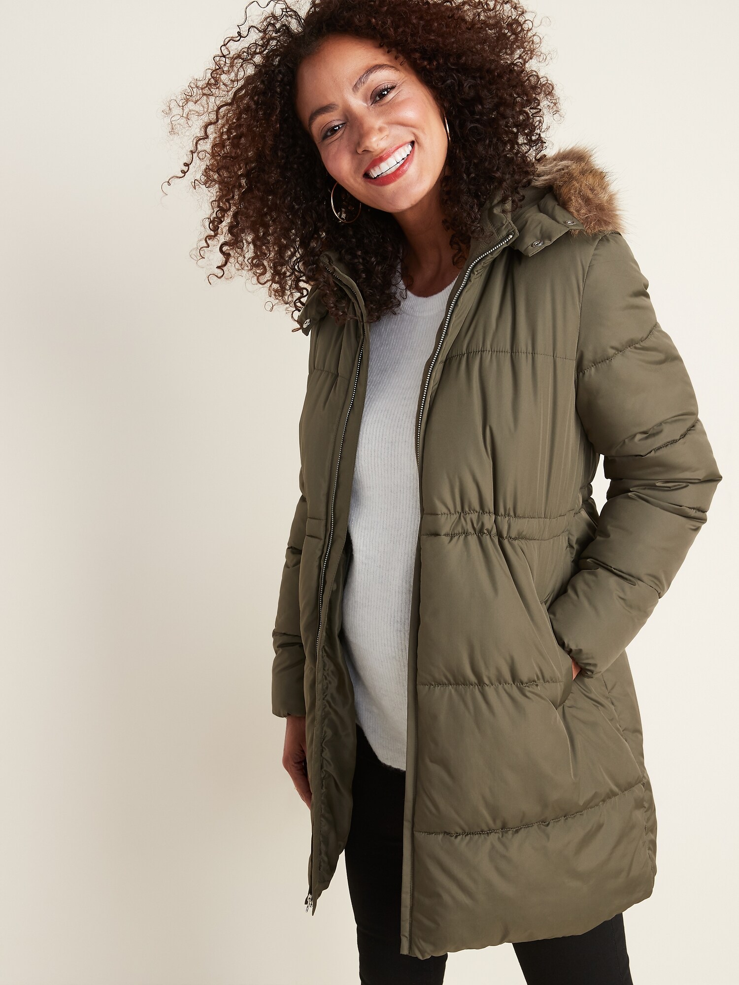 old navy maternity frost free jacket