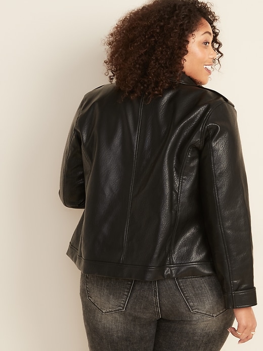 gap faux leather jacket
