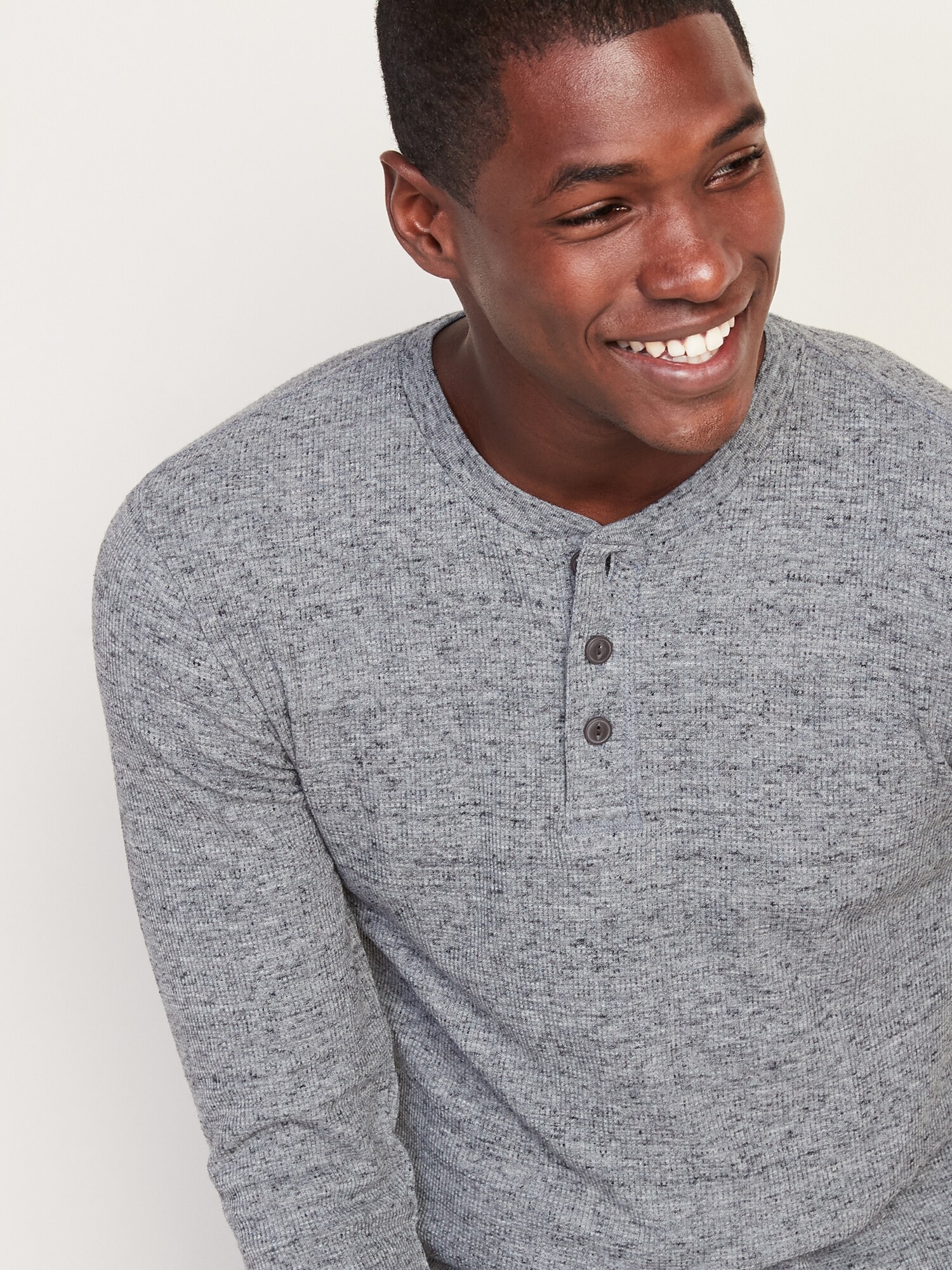 thermal knit henley