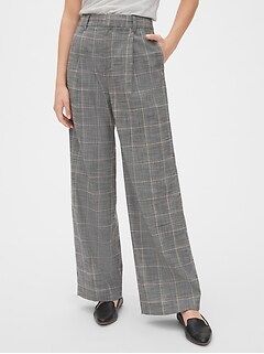 gap checkered pants