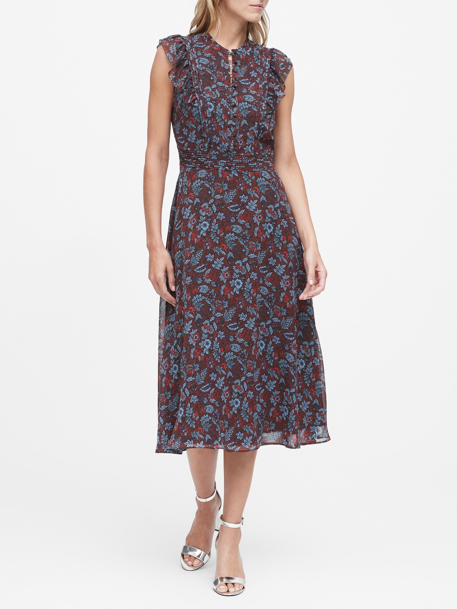 banana republic fit and flare dress
