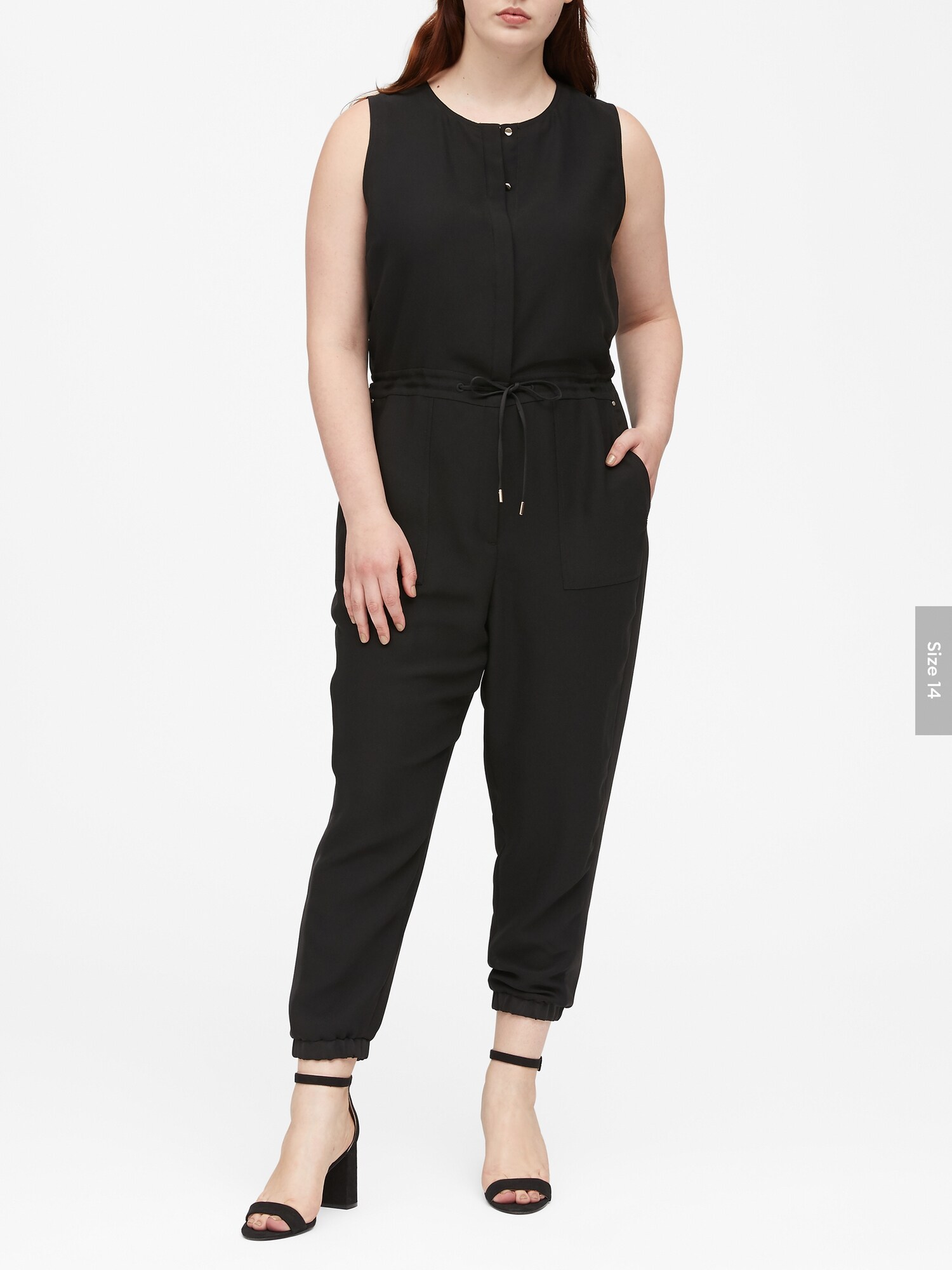 banana republic side stripe jumpsuit