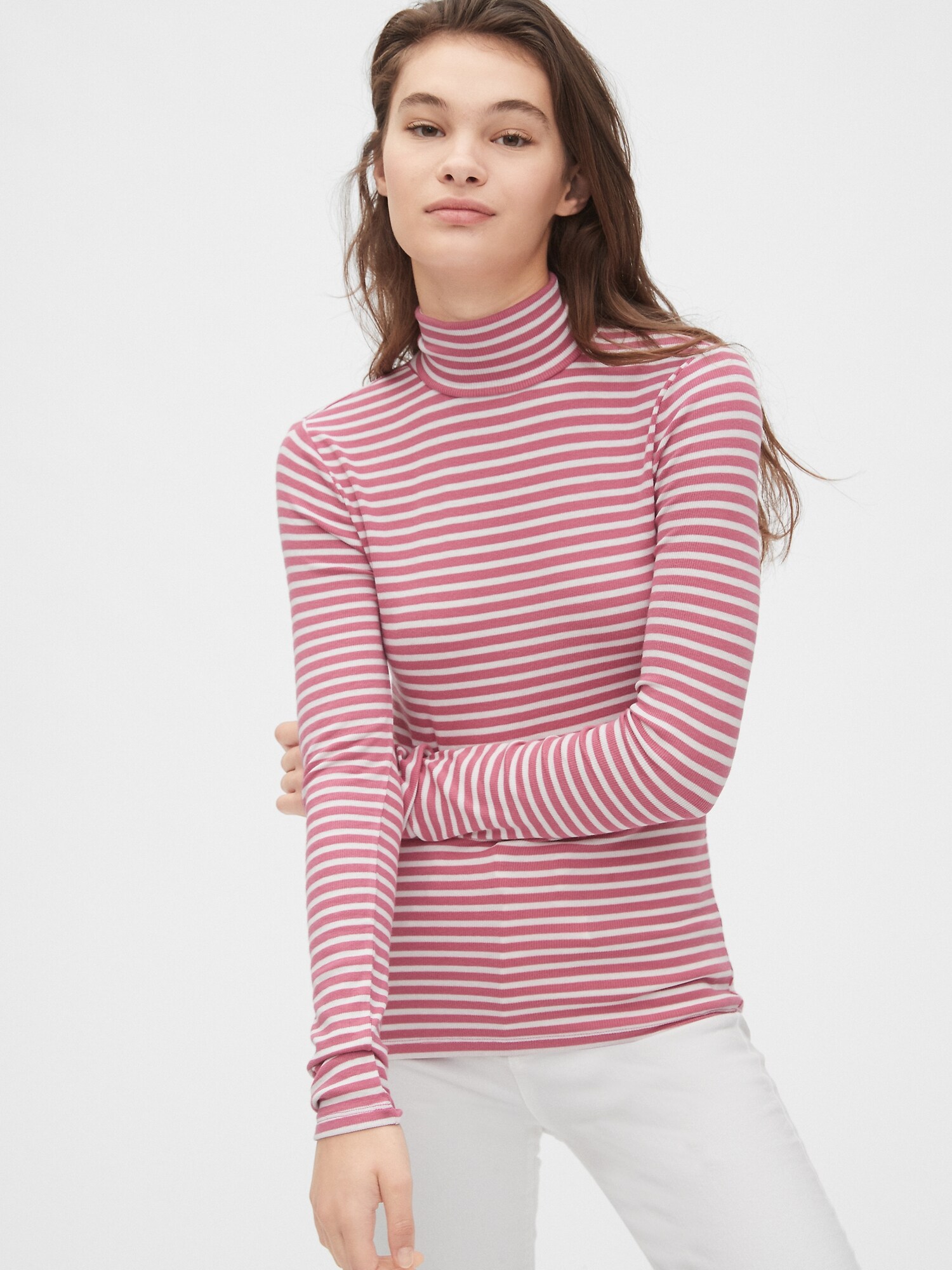 gap striped turtleneck