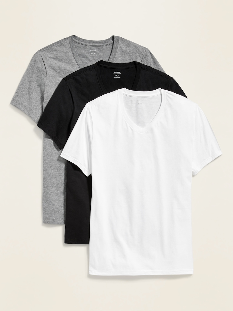 Go-Dry V-Neck T-Shirt 3-Pack