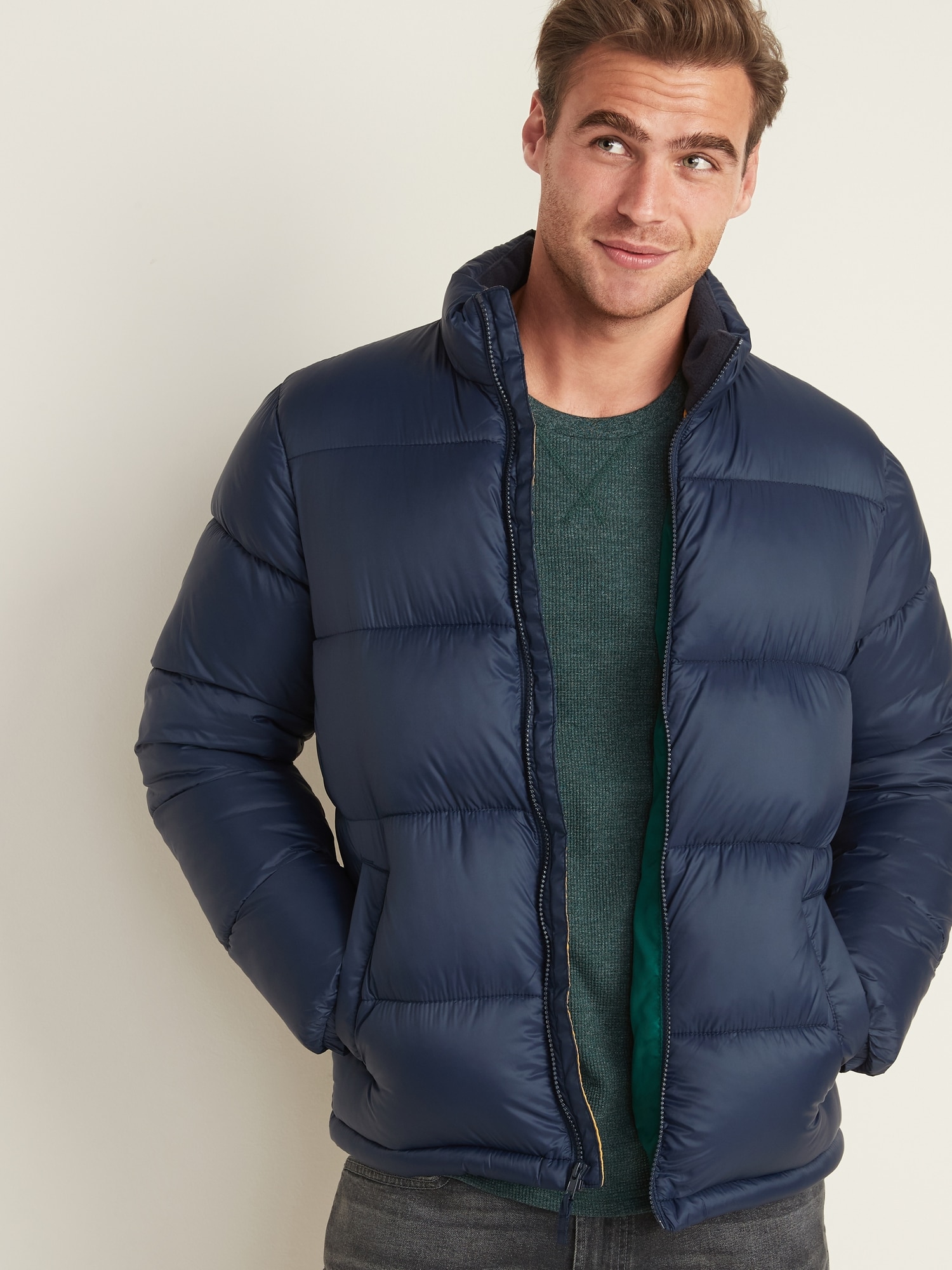 Download Frost-Free Quilted Puffer Zip Jacket for Men | Old Navy