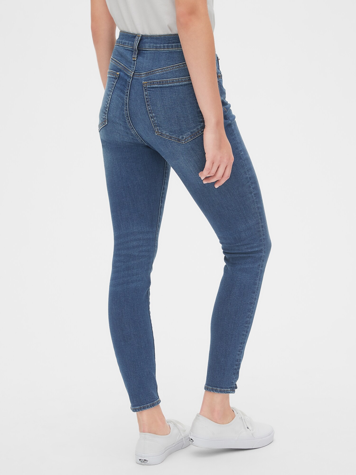 gap true skinny super high rise crop