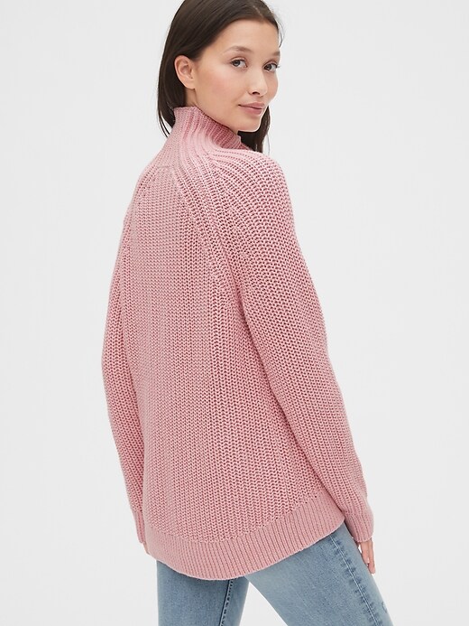 gap shaker stitch turtleneck sweater