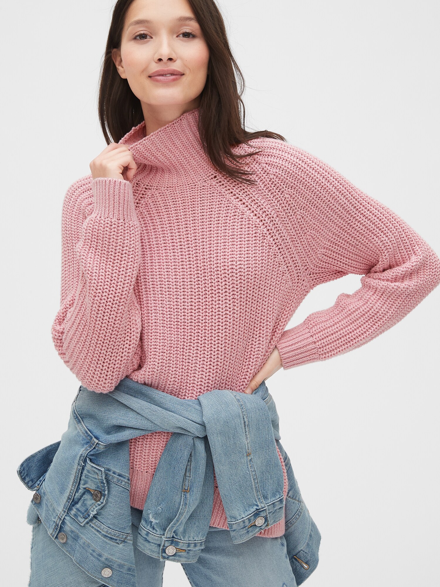 gap shaker stitch turtleneck sweater