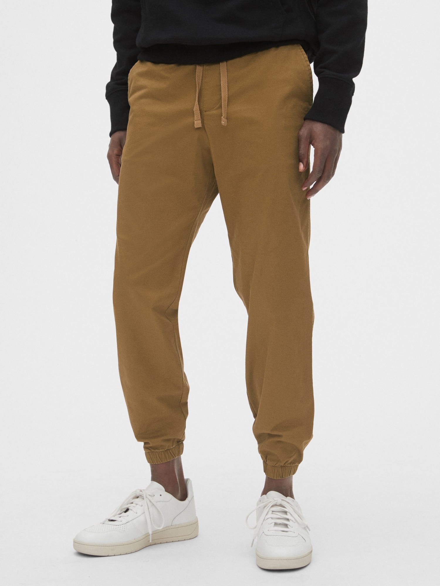 skinny twill joggers