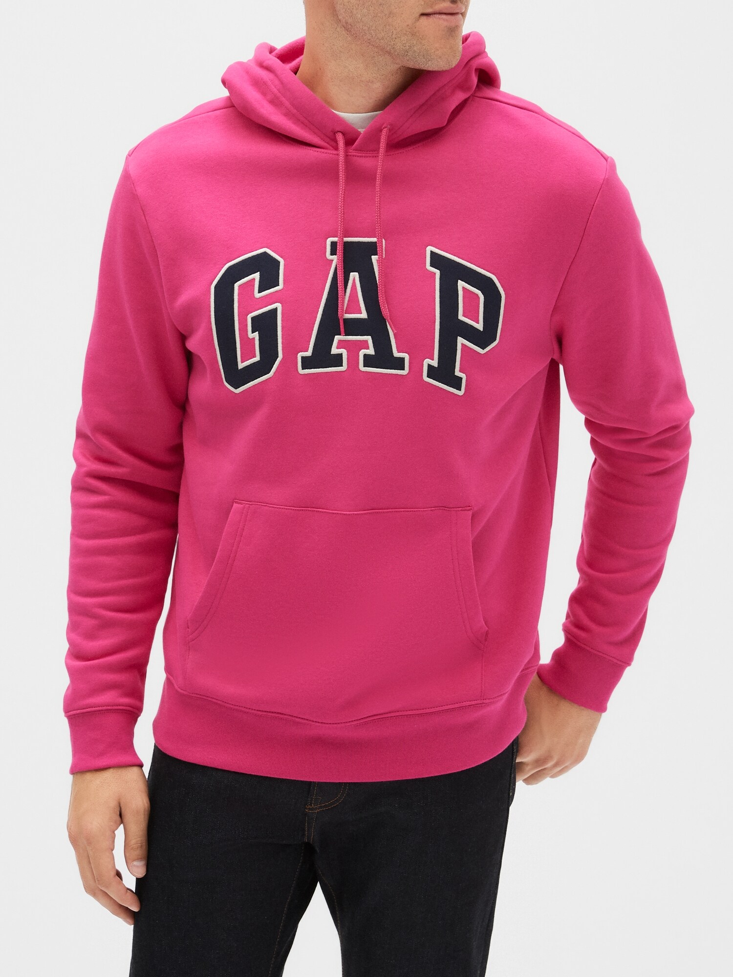 gap logo fleece hoodie