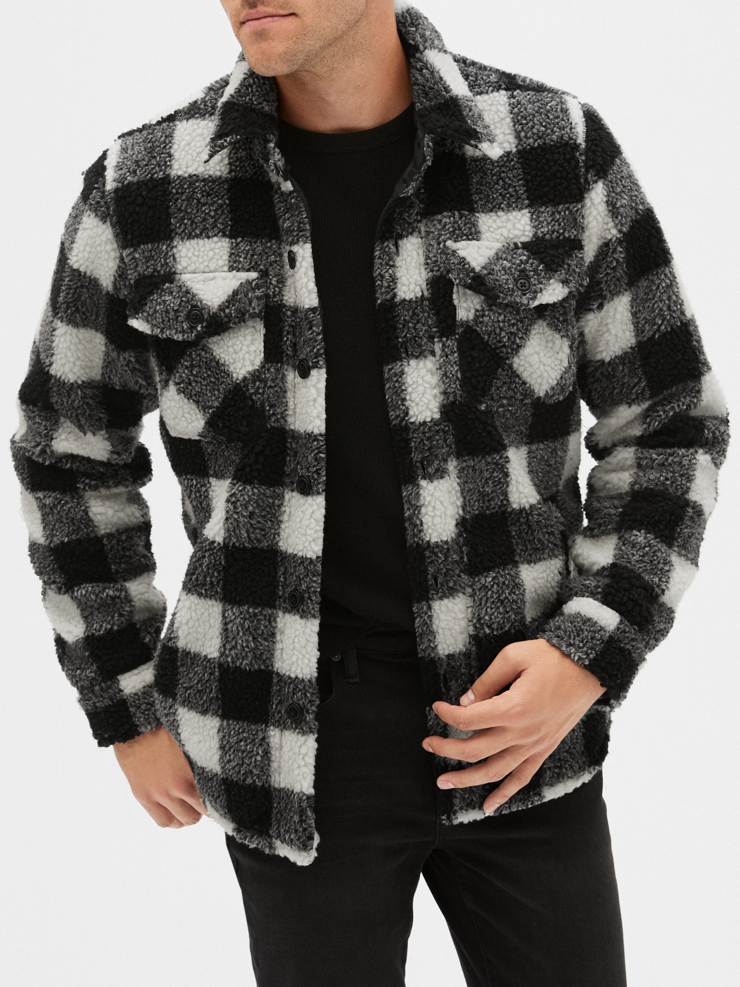 gap factory sherpa jacket