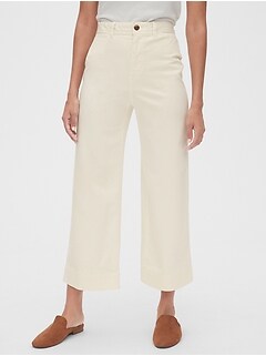 gap wide leg chinos