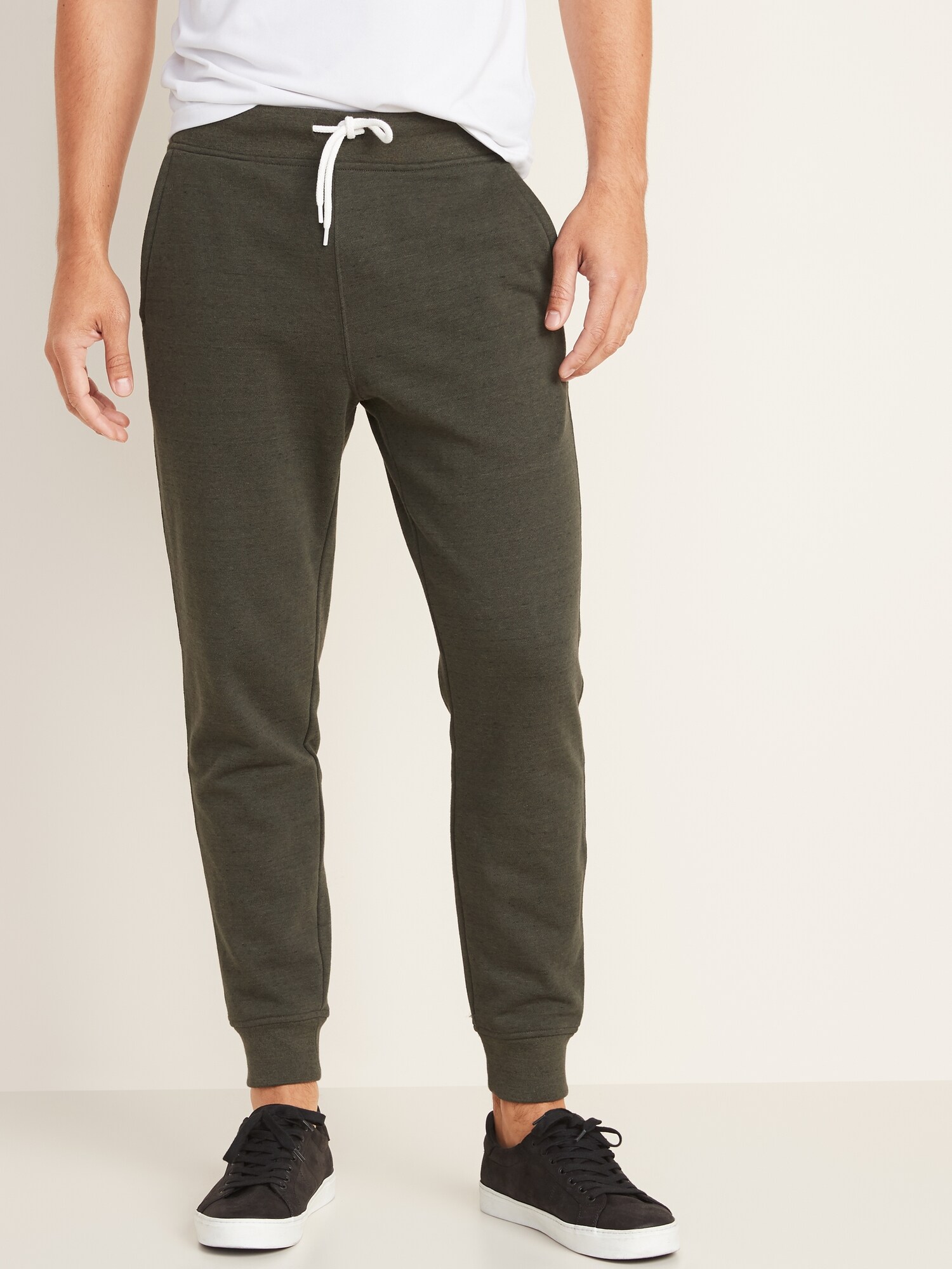 old navy khaki joggers