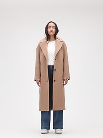 wool blend coat gap