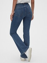 gap mid rise perfect boot jeans