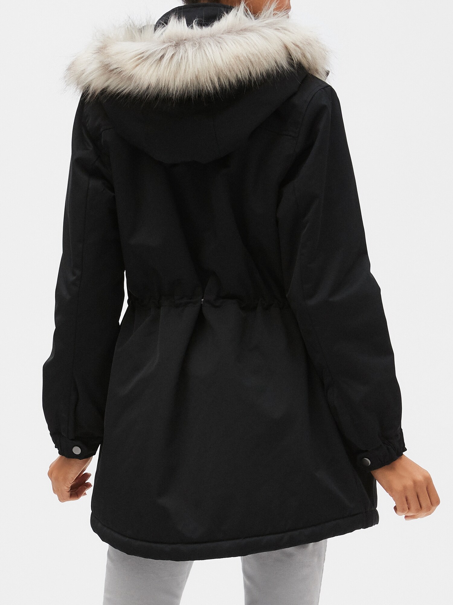 waterproof faux fur lined parka