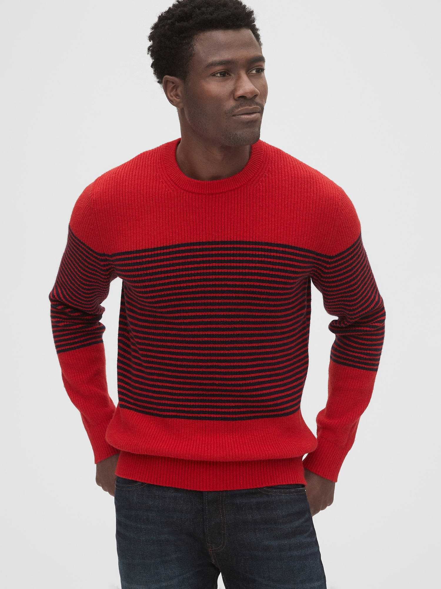 gap side stripe sweater