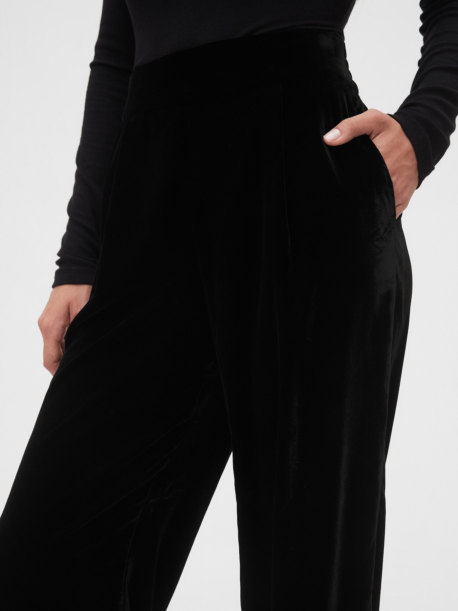 gap velvet trousers